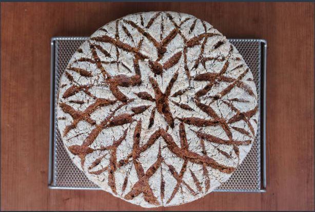 Home Holiday Bread Scoring tools in use