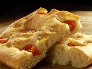 Focaccia bread art