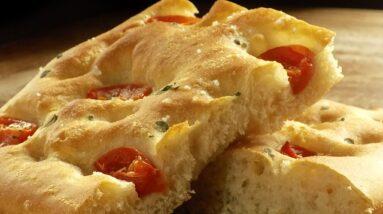 Focaccia bread art